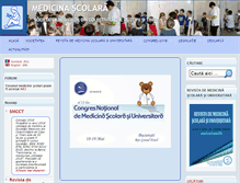 Tablet Screenshot of medicinascolara.ro